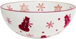 Winterfest Round Serving Bowl