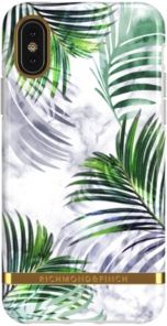 White Marble Tropics Case for iPhone X and Xs