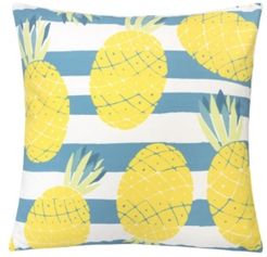Pineapple Stripe Outdoor Pillow
