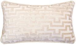 Jasmine Modern Maze Rectangle Decorative Throw Pillow