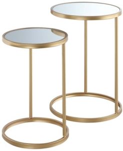 Gold Coast Mirrored Nesting End Tables