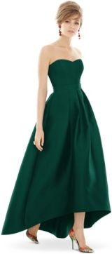 Strapless High-Low Maxi Dress