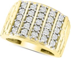 Diamond Vertical Cluster Ring (1/2 ct. t.w.) in 10k Gold