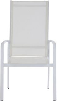 Malibu High Back Outdoor Aluminum Chair with Sling Seat, Set of 2