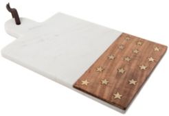 Stars Marble & Wood Cheese Board
