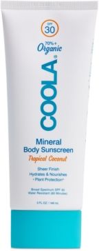 Mineral Body Organic Sunscreen Lotion Spf 30 - Tropical Coconut, 5-oz.