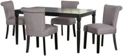 Adeline 5 Piece Dining Set with Rectangle Table