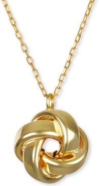 Love Knot 18" Pendant Necklace in 14k Gold