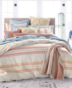 Closeout! Lucky Brand Baja Stripe Quilted Cotton 230-Thread Count 3-Pc. Full/Queen Duvet Set, Created for Macy's Bedding