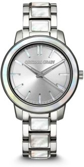 Silver-Tone Stainless Steel Bracelet Watch 36mm