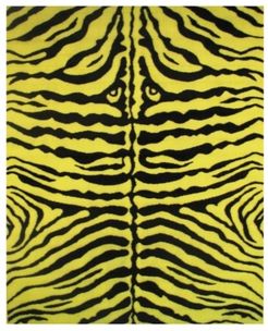 Fun Time Zebra Skin 19" x 29" Area Rug Bedding