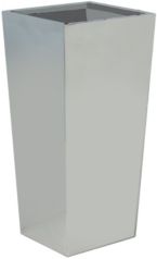 Petunia 32" Tall Rectangular Stainless Steel Planter