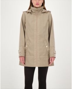 Petite Hooded Raincoat