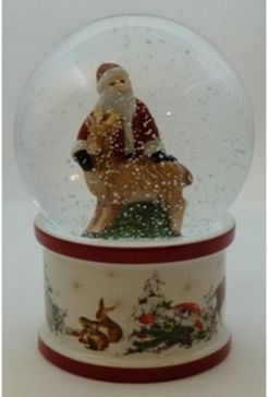 Closeout! Villeroy & Boch Christmas Toys Snow globe Large Santa and Deer