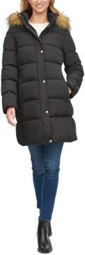 Faux-Fur-Trim Hooded Puffer Coat, Created for Macy's