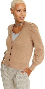 Cashmere Balloon-Sleeve Cardigan, Created For Macy's