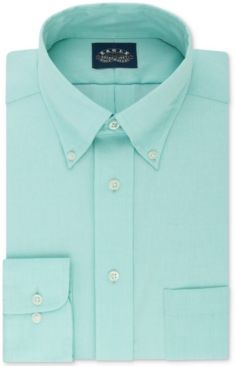 Classic-Fit Stretch Collar Non-Iron Solid Dress Shirt