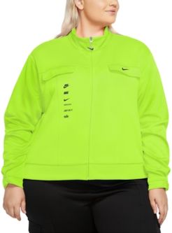 Plus Size Swoosh Polyknit Track Jacket