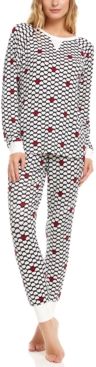 Floral Nikrooz Collection Maddie Printed Hacci Pajama Set