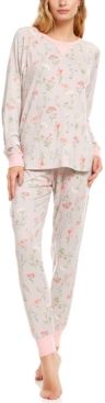 Floral Nikrooz Collection Maddie Printed Hacci Pajama Set