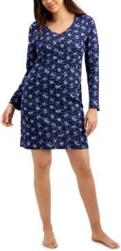 Long-Sleeve Cotton Nightgown, Created for Macy's