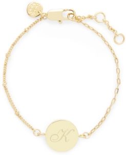 14K Gold Plated Paige Initial Bracelet