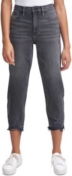 High-Rise Cropped Straight-Leg Jeans