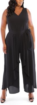 Plus Size Split-Leg Jumpsuit