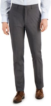 Techni-Cole Light-Gray Suit Separate Slim-Fit Pants