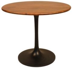 Alden Wood Top Round Dining Table