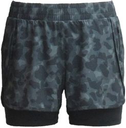 Camo Layered Running Shorts, Created for Macy's