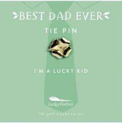 Best Dad Ever Clover Tie Pin