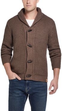 Jersey Lined Cardigan with Toggles