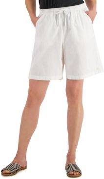 Petite Lila Drawstring Shorts, Created for Macy's