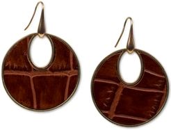 Leather Doorknocker Earrings