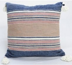 22" L x 22" W Throw Pillow for Couch with Tassels