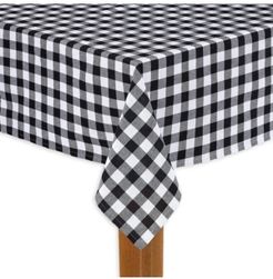 Buffalo Check Black 100% Cotton Table Cloth for Any Table 70" Round