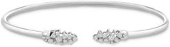 Diamond Scattered Cluster Flex Cuff Bangle Bracelet (1/3 ct. t.w.) in Sterling Silver, Created for Macy's