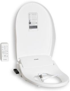 Electric Bidet Seat for Elongated Toilet with Unlimited Heated Water, Heated Seat, Warm Air Dryer, Wireless Remote Control