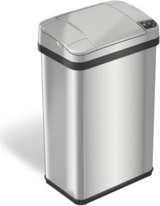 4 Gal Stainless Steel Touchless Trash Can with Deodorizer & Fragrance