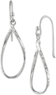 Teardrop Twist Drop Earrings in Sterling Silver, Created for Macy's