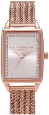 Classics Rose Gold-Tone Stainless Steel Mesh Bracelet Watch 20mm