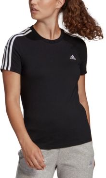 Essentials Cotton 3 Stripe T-Shirt