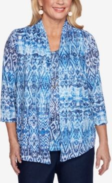 Plus Size Classics Ikat Biadere Top