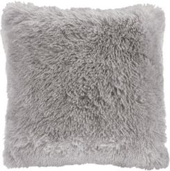 Cleo Ombre Shaggy Faux Fur Pillow, 20" x 20" Bedding