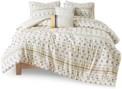 Auden Full/Queen Cotton Jacquard Comforter, Set of 5 Bedding