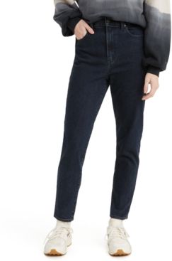High-Rise Tapered Ankle Jeans