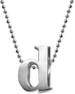 Little Letter by Alex Woo Initial Pendant Necklace in Sterling Silver