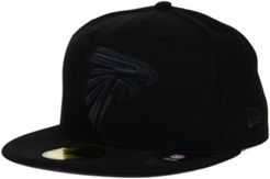 Atlanta Falcons Black on Black 59FIFTY Fitted Cap