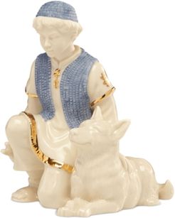 Closeout! Lenox First Blessing Nativity Shepherd & Dog Figurine